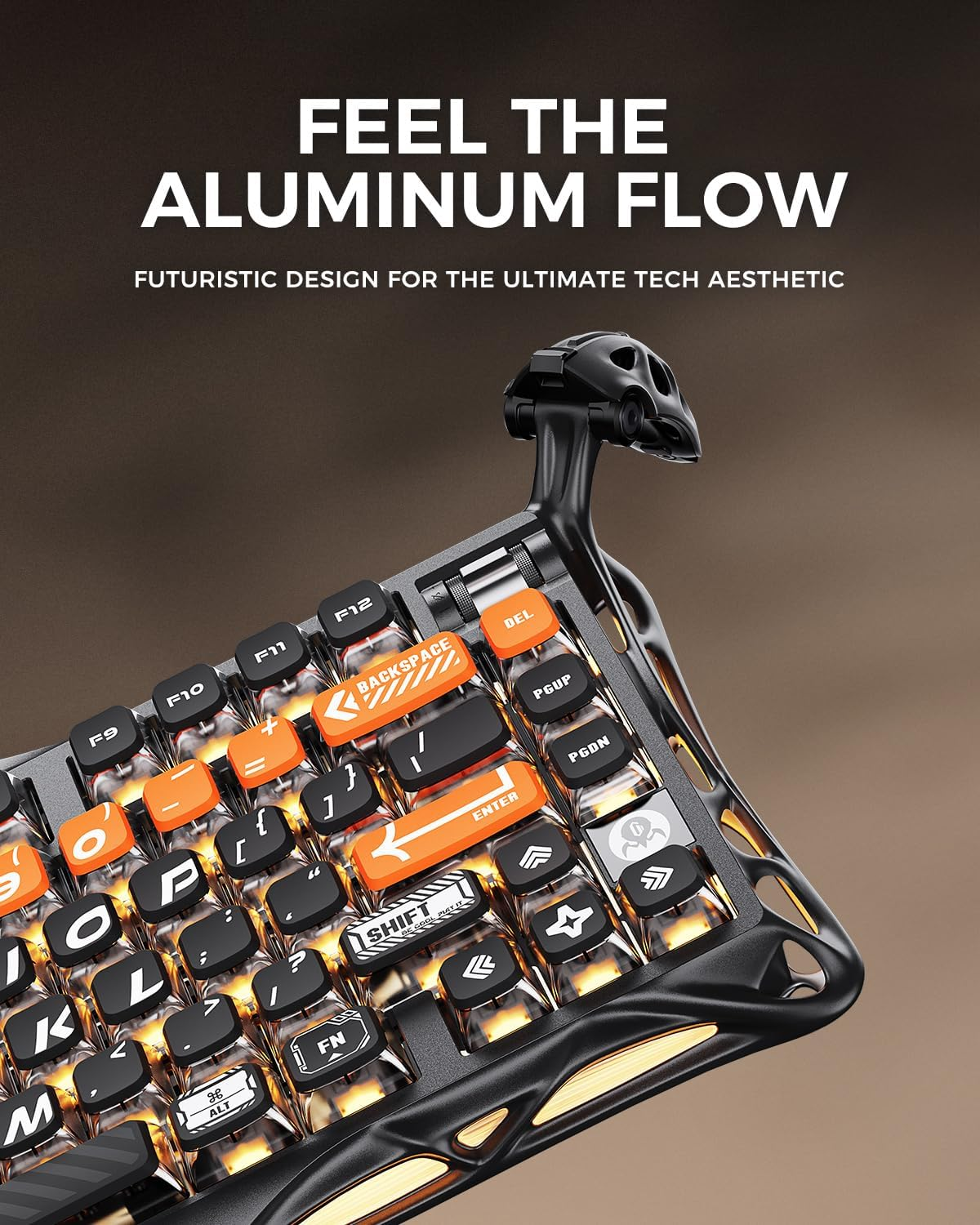 GravaStar Mercury K1 Pro 75% Wireless Mechanical Gaming Keyboard - Cyber Flare GravaStar Mercury K1 Pro 75% Wireless Mechanical Gaming Keyboard - Cyber Flare